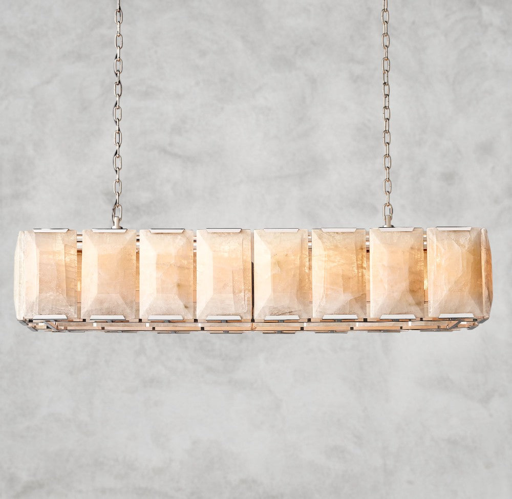Harlow Calcite Rectangular Chandelier 42", 54", 62", 74"